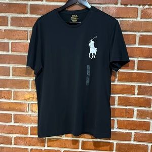 Ralph Lauren, medium black shirt.